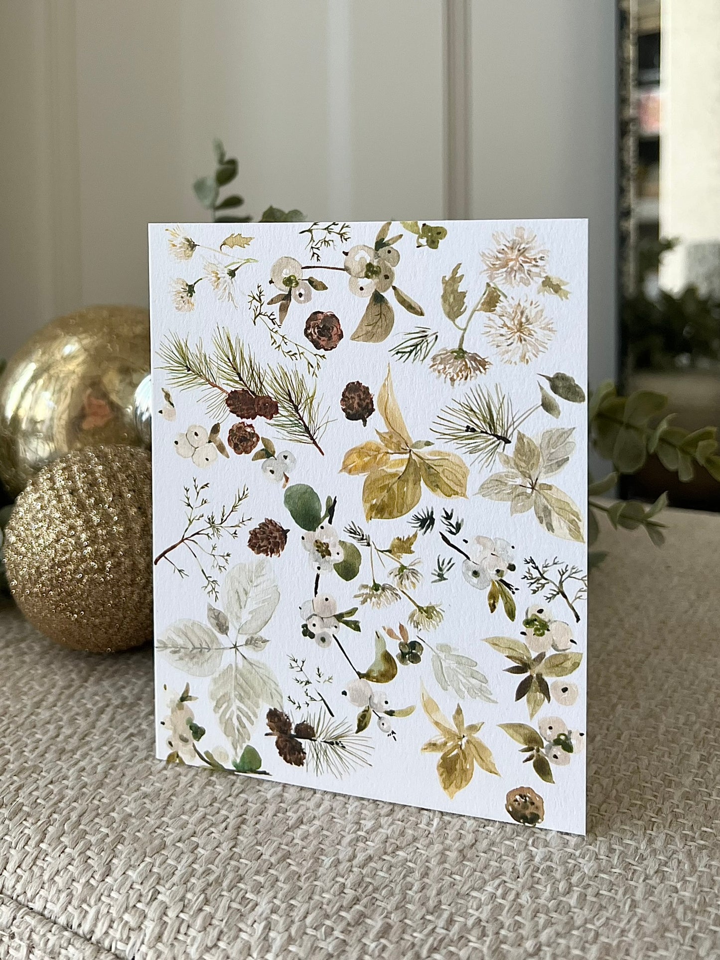 "Winter Foraging" Greeting Card