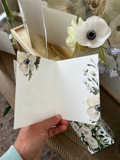 "Simple Anemone" Greeting Card