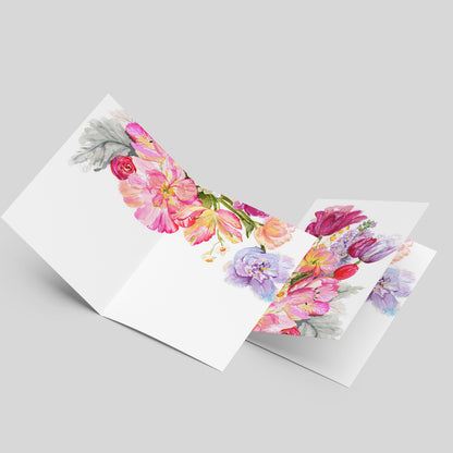 "Fairy Tulips" version 2 Greeting Card