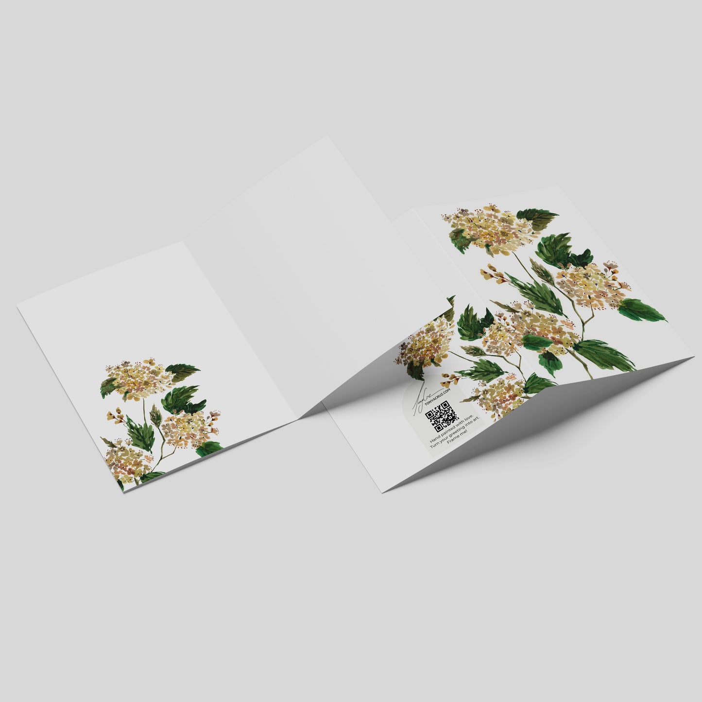 "Hydrangea" Greeting Card