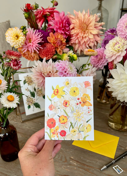 "Daffodils" Greeting Card