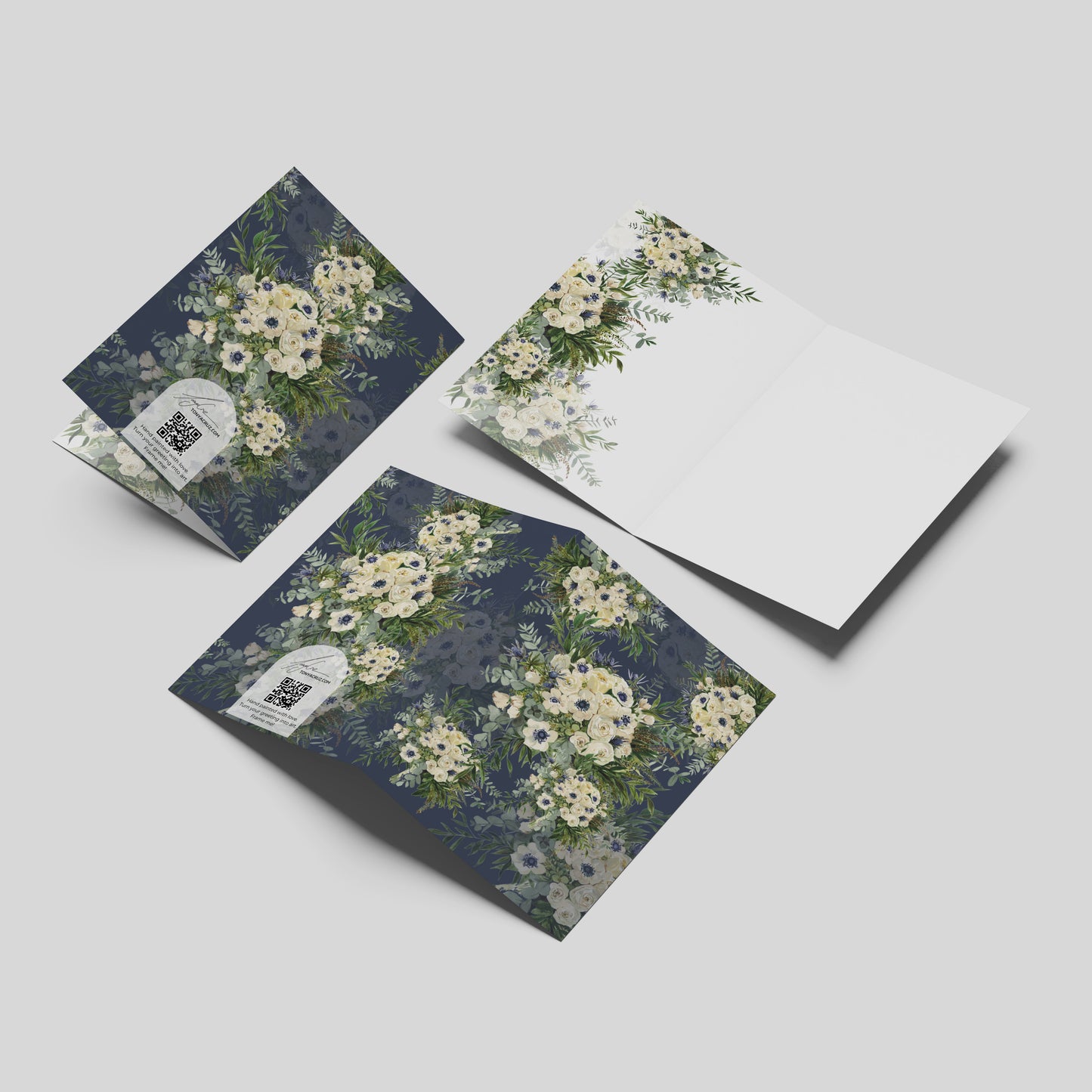 "Jessa on Navy" Greeting Card