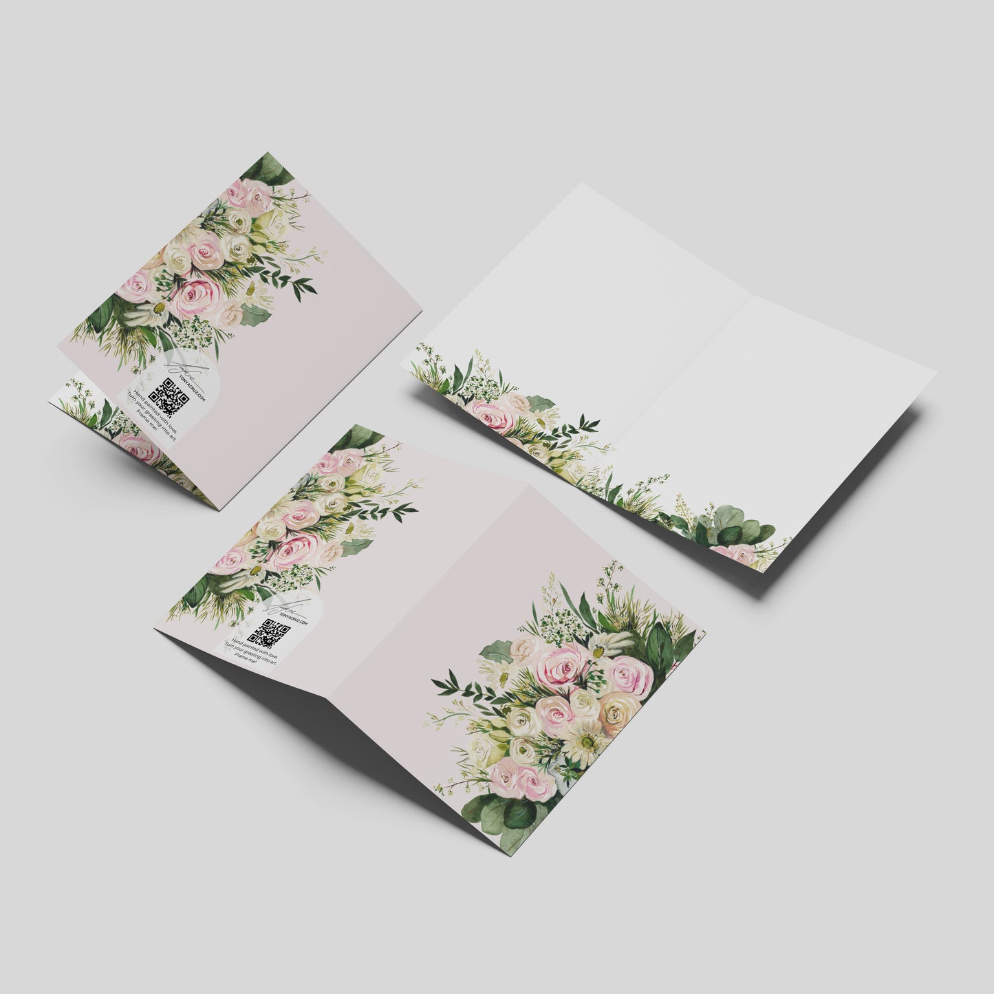 "Light Pink" Greeting Card