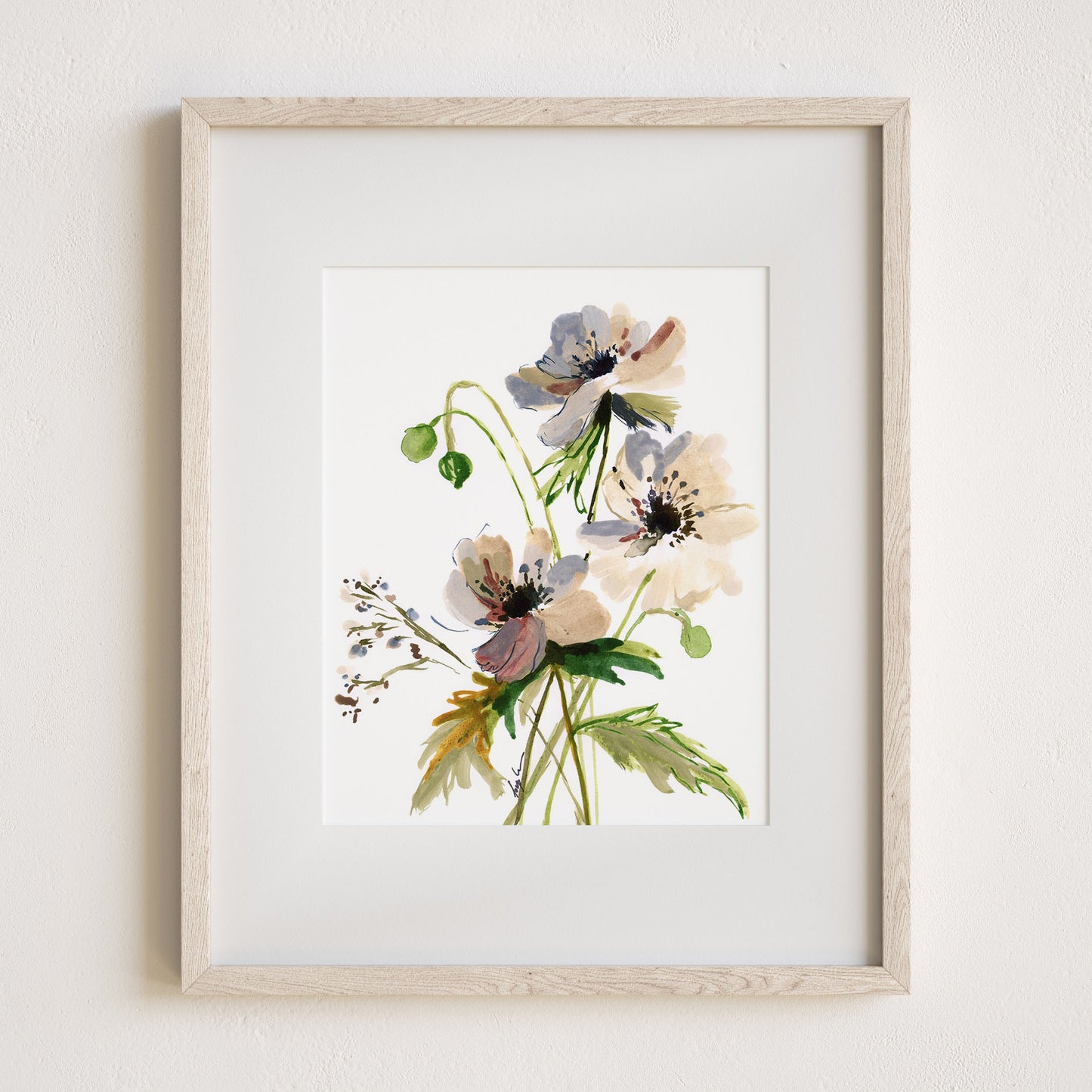 New Beginnings Art Print, 8x10" with mat and frame