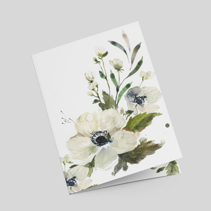 "Simple Anemone" Greeting Card