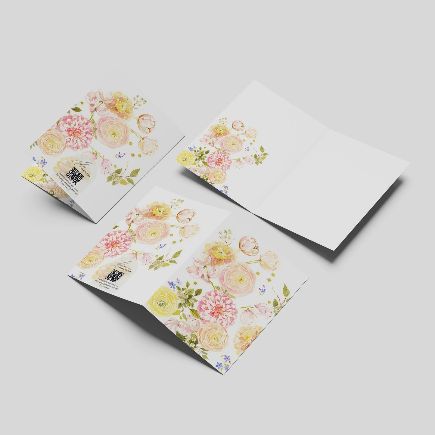 "Spring Flowers" Greeting Card