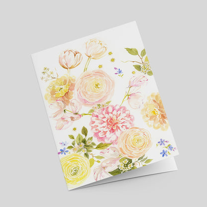 "Spring Flowers" Greeting Card